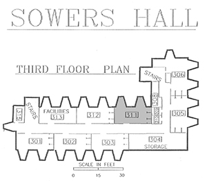 Sowers 3rd floor plan